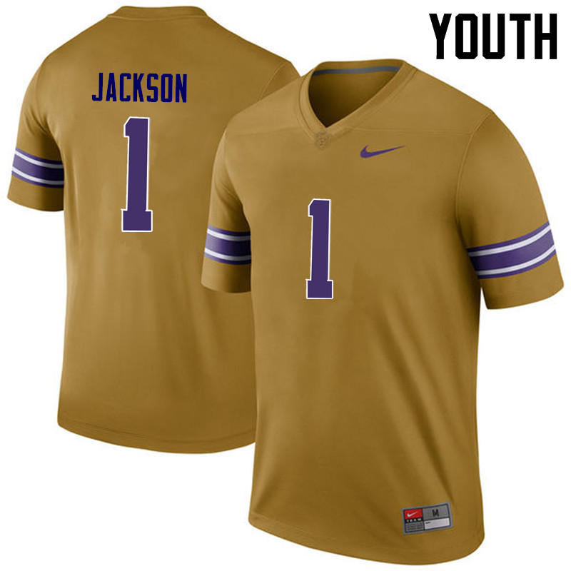 Youth LSU Tigers #1 Donte Jackson College Football Jerseys Game-Legend